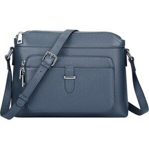 Genuine Leather Crossbody Bag for Women Small Handbag with Card Slots